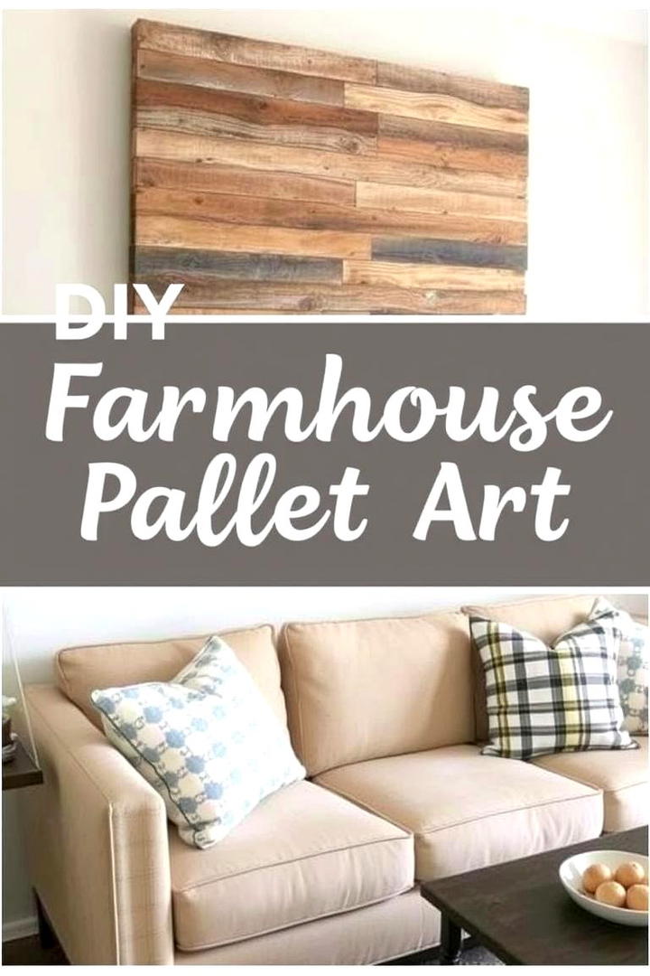 DIY Farmhouse Pallet Art - 21 Farmhouse Wall Decor Ideas