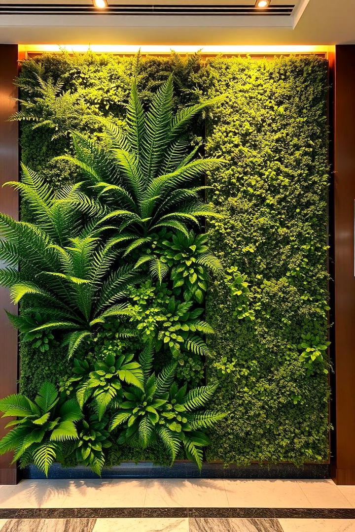 DIY Faux Green Wall - 30 Indoor Plant Wall Ideas