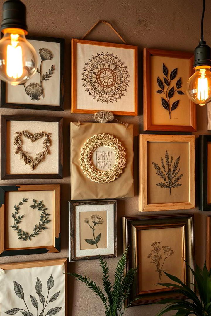 DIY Framed Artwork - 21 Gallery Wall Ideas