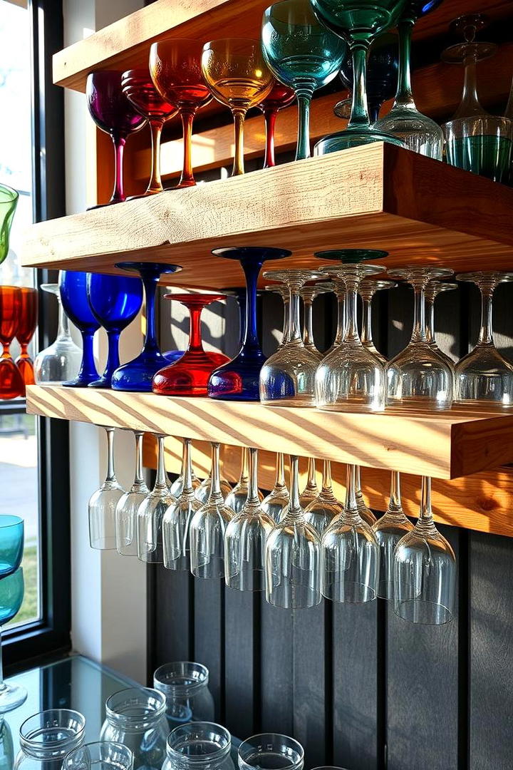 DIY Glassware Collection - 30 Home Bar Ideas On A Budget