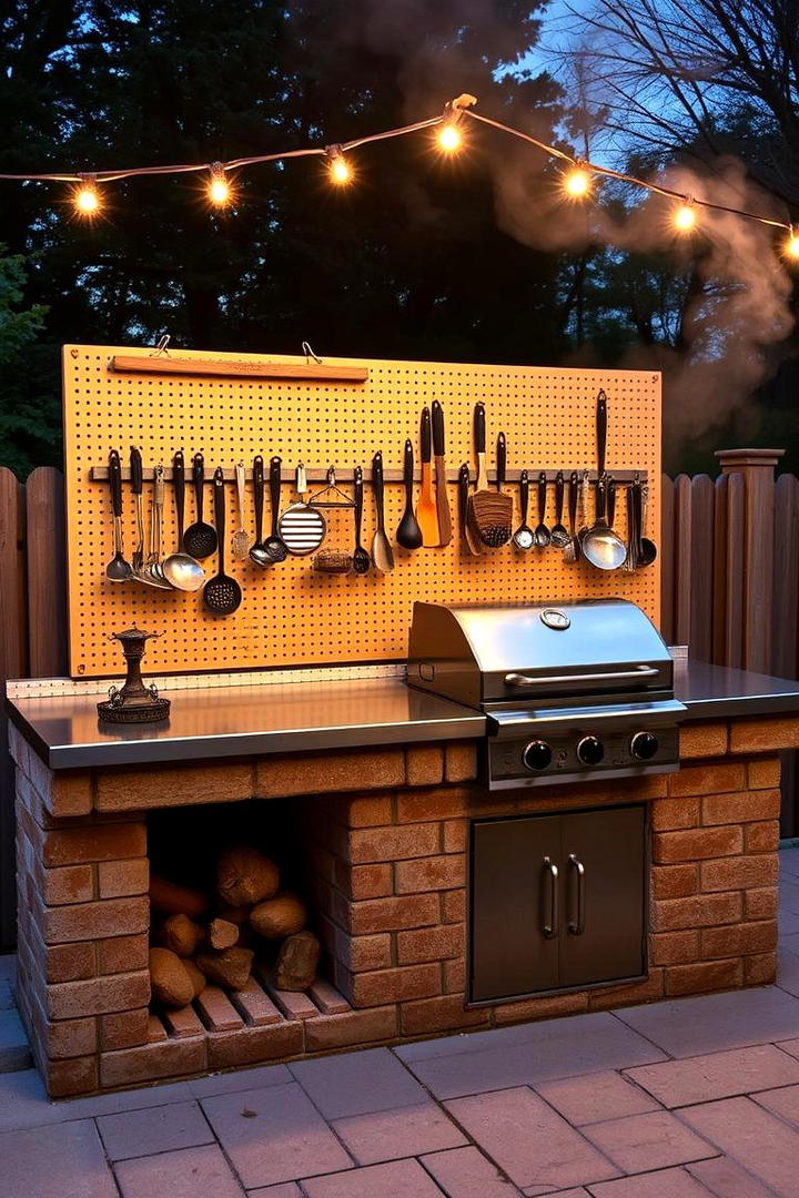 DIY Outdoor Barbecue Station - 21 Backyard Ideas on a Budget