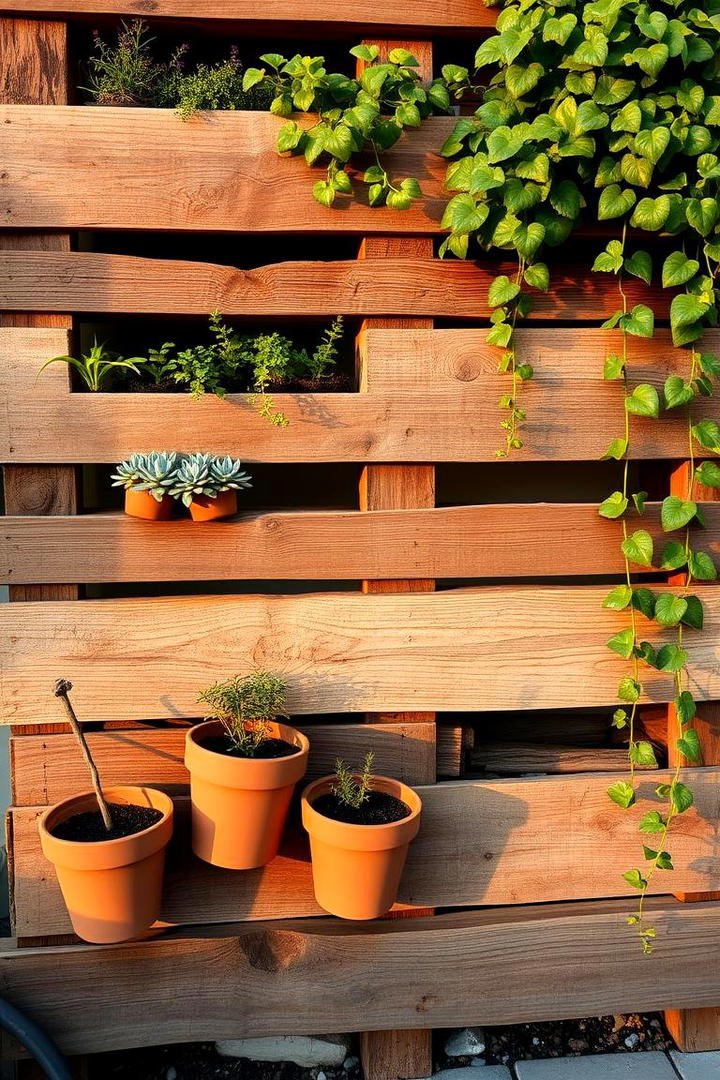 DIY Pallet Garden Wall - 30 Indoor Plant Wall Ideas