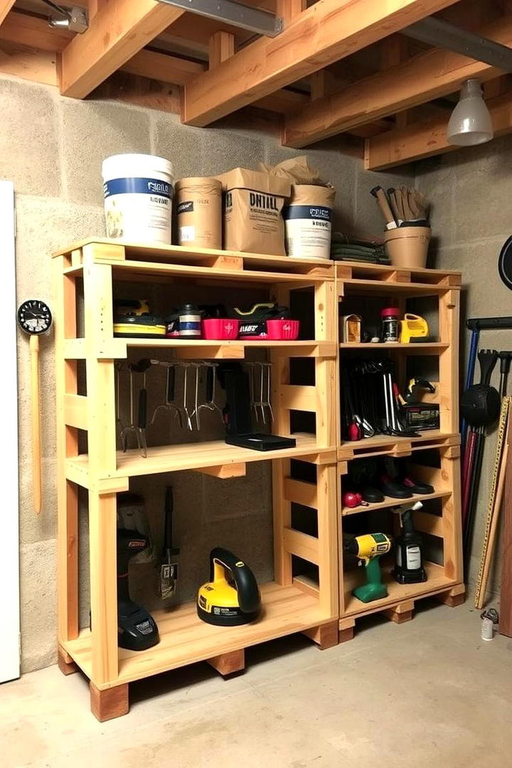 DIY Pallet Storage Solutions - 21 Basement Storage Ideas