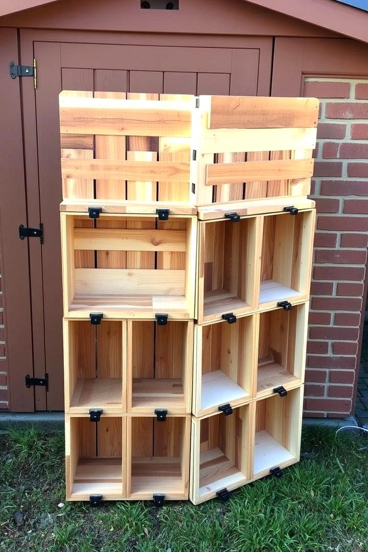 DIY Pallet Toy Organizer - 30 Outdoor Toy Storage Ideas