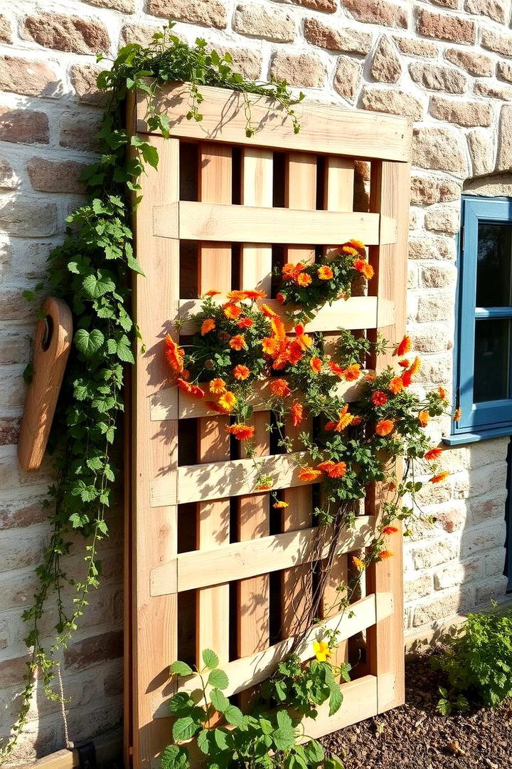 DIY Pallet Trellis - 21 Garden Trellis Ideas