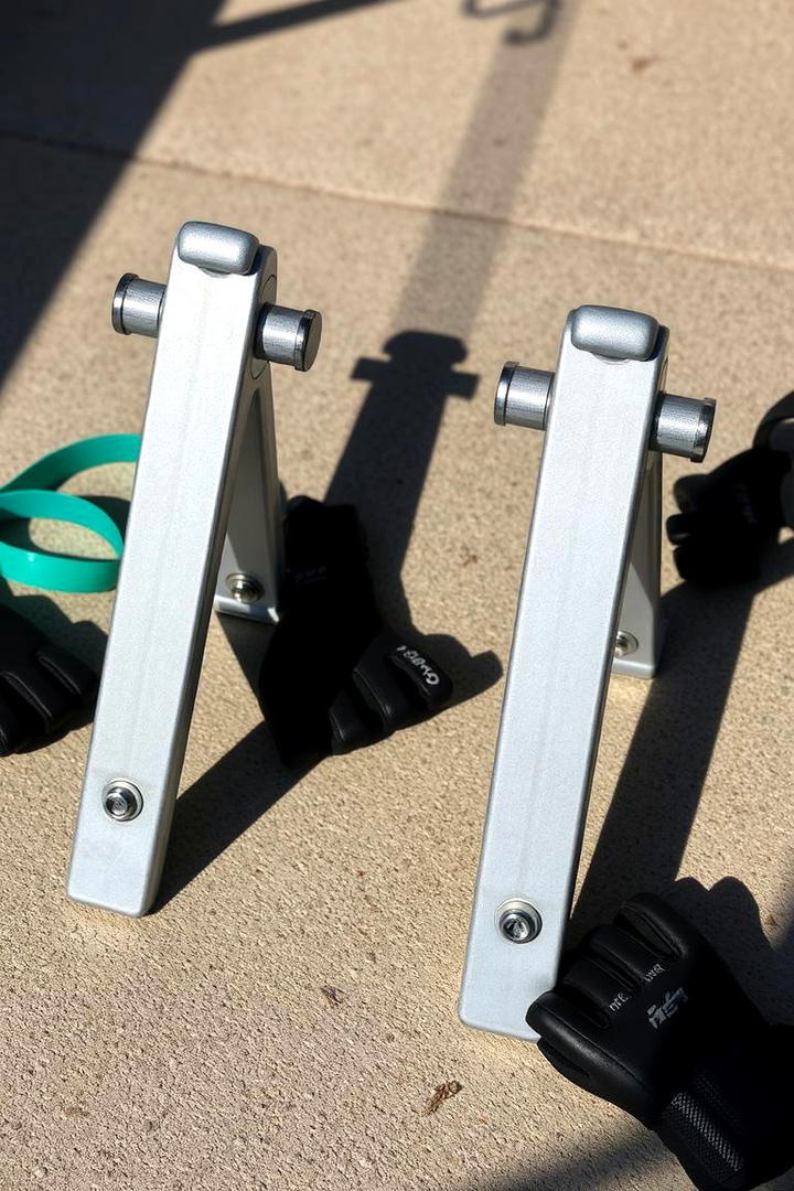 DIY Parallettes for Core Training - 30 Outdoor Gym Ideas