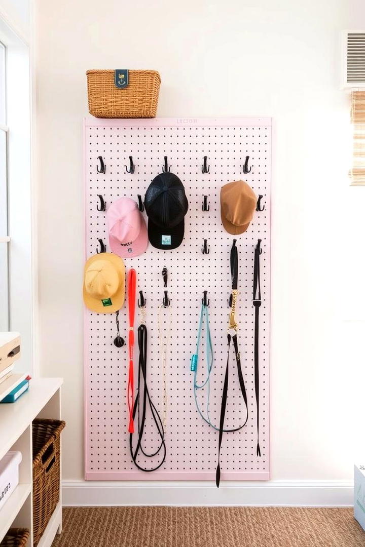 DIY Pegboard Hat Rack - 30 Hat Rack Ideas