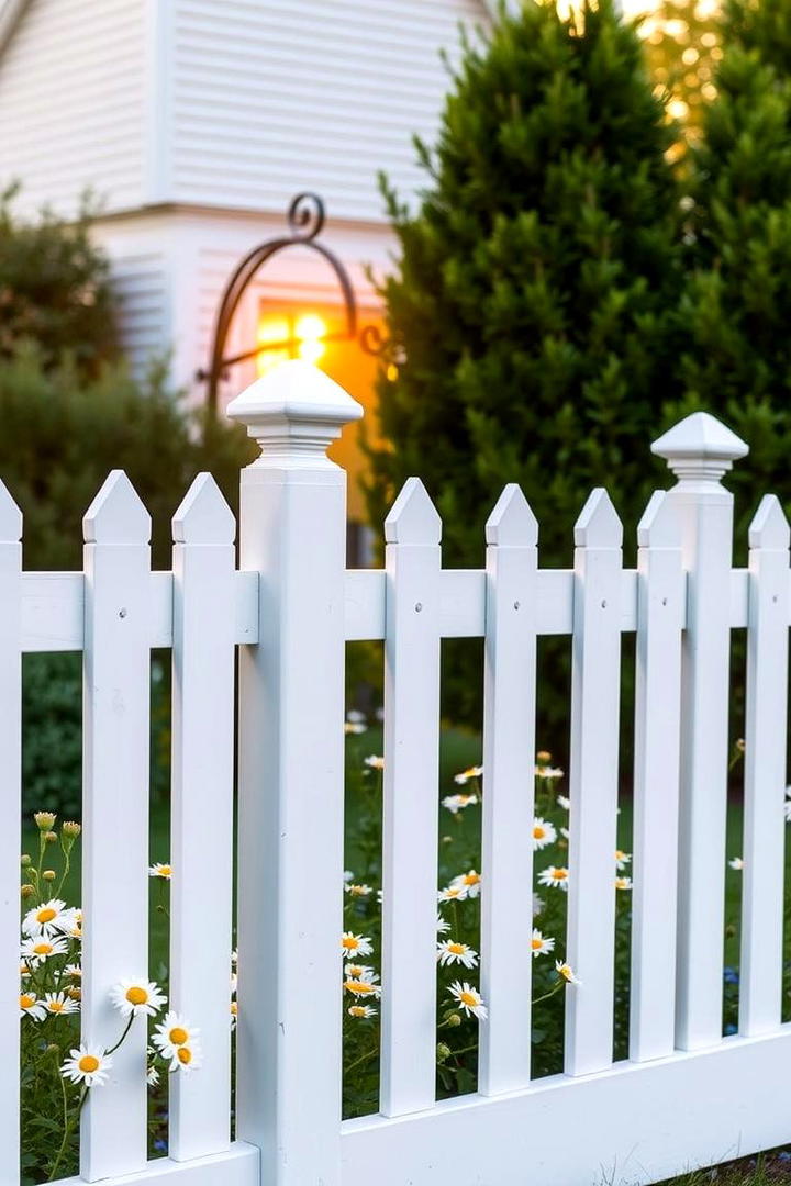 DIY Picket Fence with Privacy Insert - 30 Cheap Privacy Fence Ideas