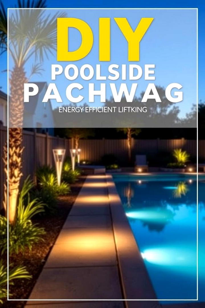 DIY Poolside Pathway Lighting - 21 Backyard Pool Ideas on a Budget