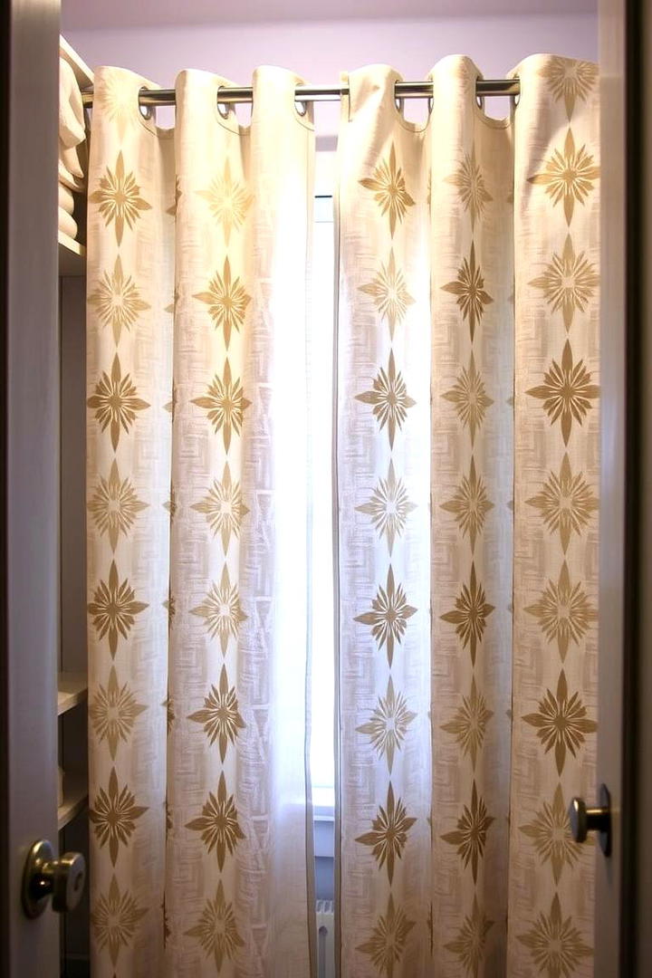 DIY Stenciled Creativity - 30 closet curtain ideas