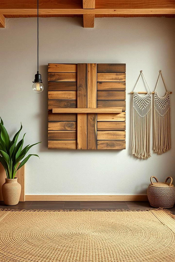 DIY Wooden Pallet Art - 30 living room wall decor ideas