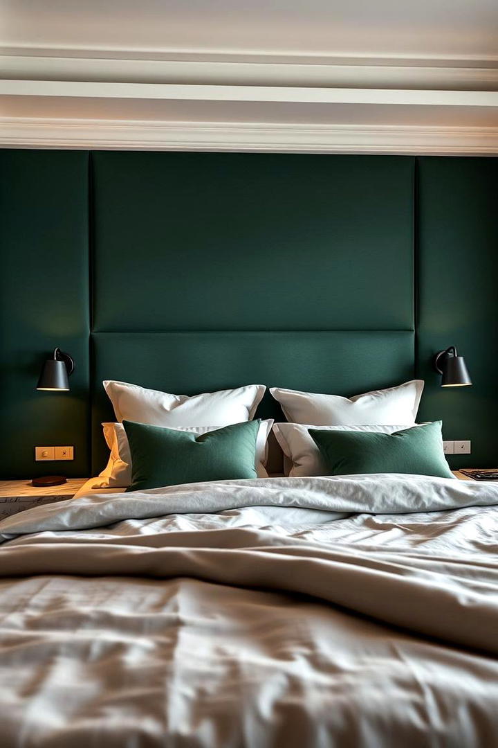 Dark Green Bedroom Haven - 21 Dark Green Accent Wall Ideas