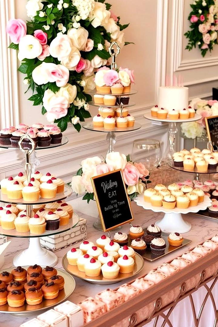 Decadent Dessert Bar - 21 Bridal Shower Ideas