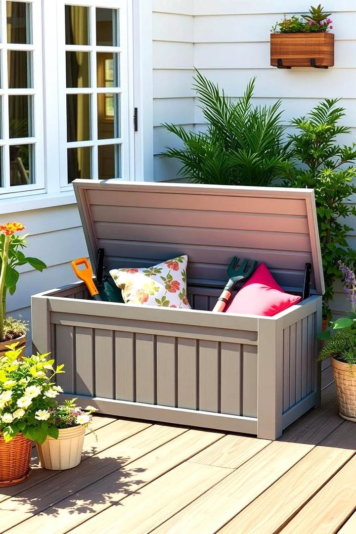 Deck Box Storage - 30 Outdoor Storage Ideas