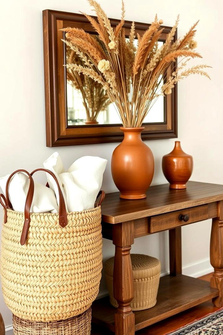 Decorative Basket Purse Storage - 30 Purse Storage Ideas