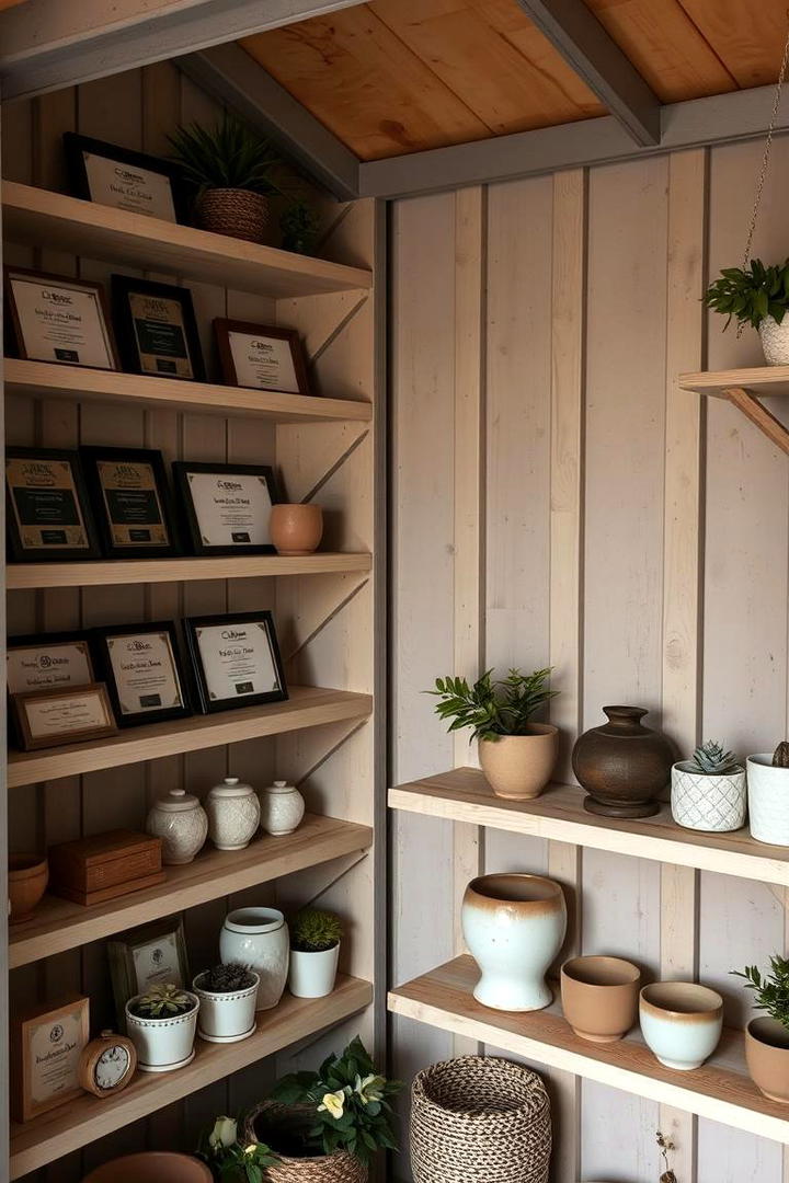 Decorative Display Shelves - 30 Shed Shelving Ideas