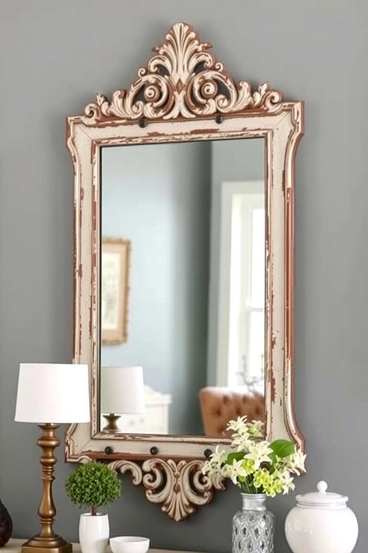 Decorative Farmhouse Mirrors - 21 Farmhouse Wall Decor Ideas