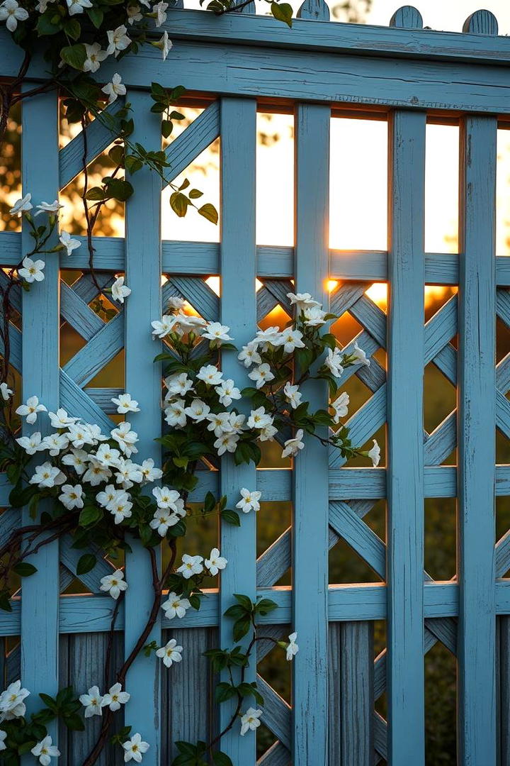 Decorative Lattice Garden Divider - 30 Garden Divider Ideas