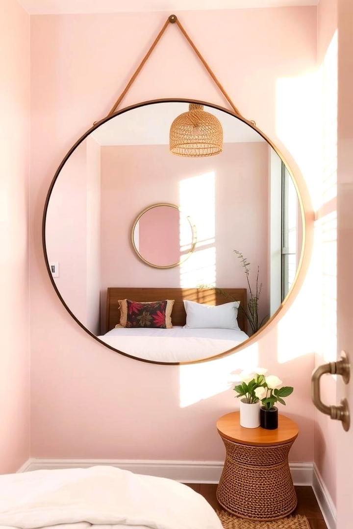 Decorative Mirrors for Depth - 30 small guest room ideas