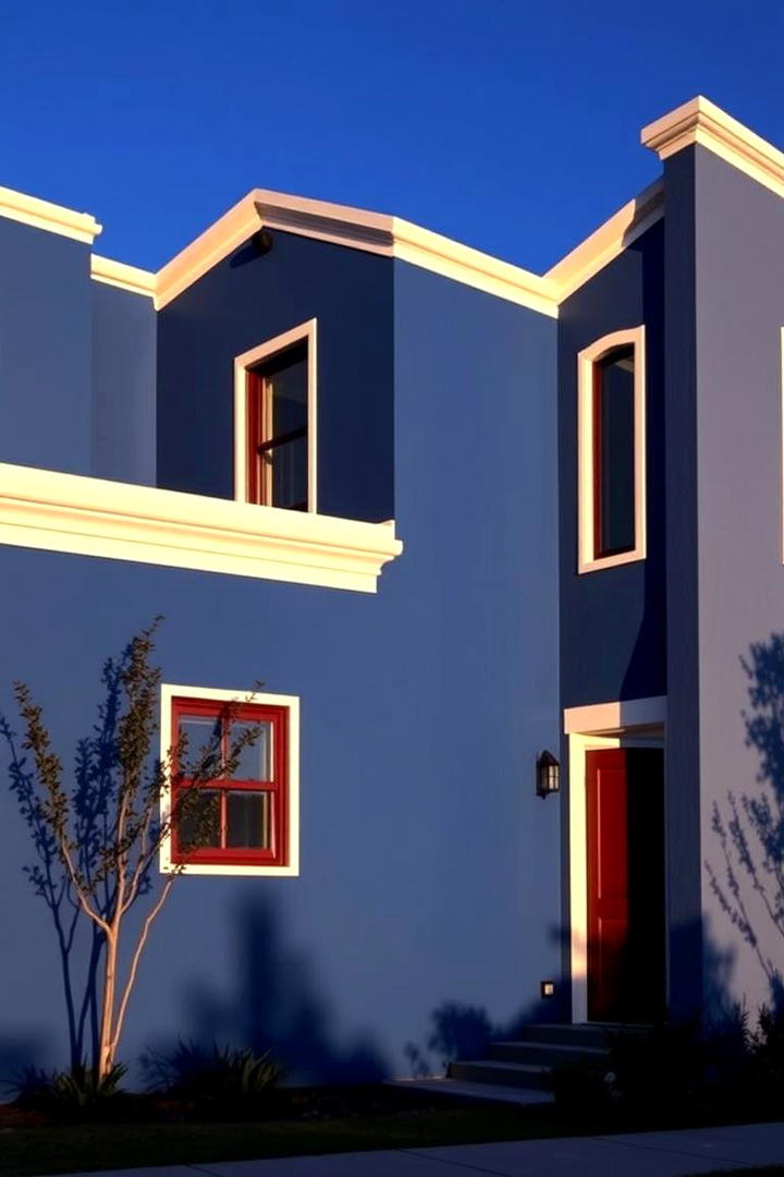 Deep Blue Tranquility - 30 Stucco Colors for Home Exteriors