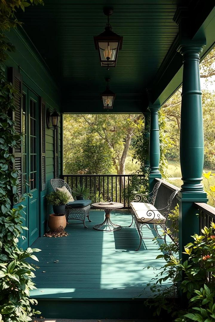 Deep Forest Green for a Classic Timeless Look - 17 Porch Paint Colors