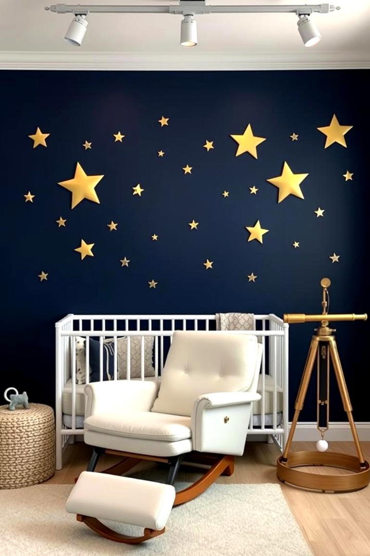 Deep Navy Contrast - 30 Nursery Color Ideas