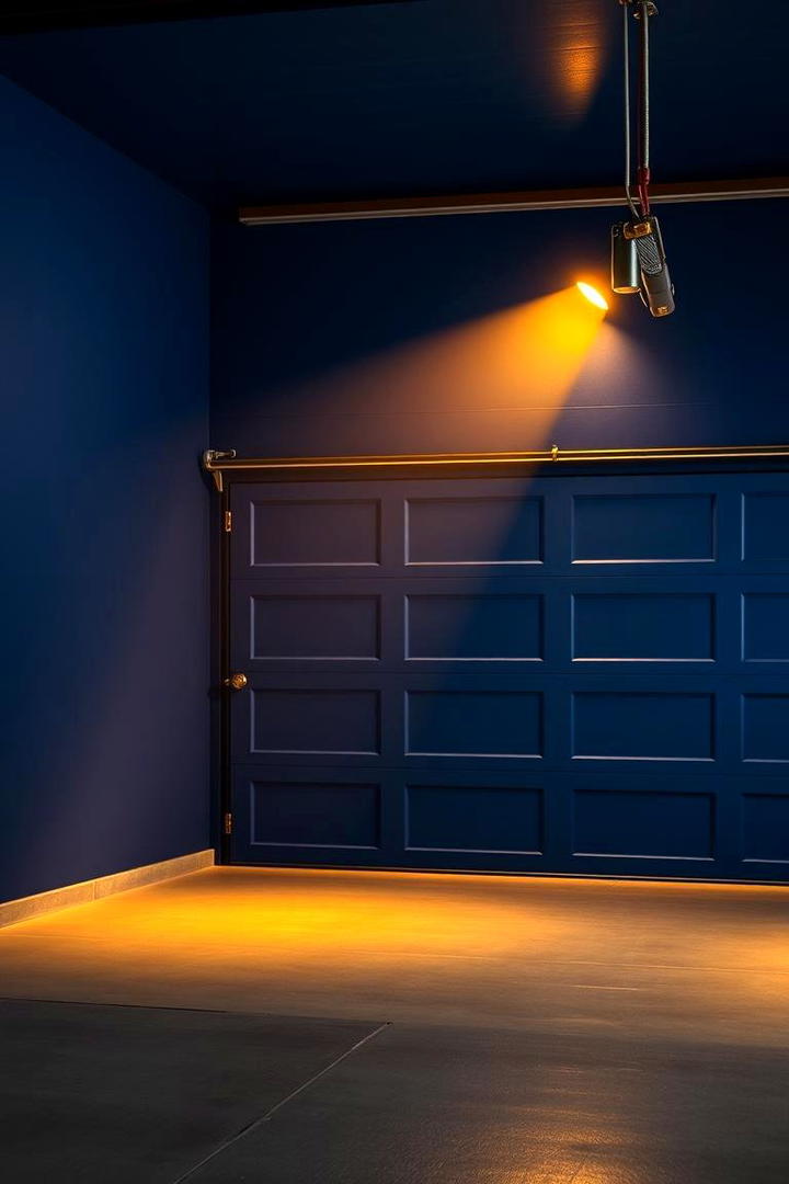 Deep Navy Drama - 30 Garage Wall Paint Ideas