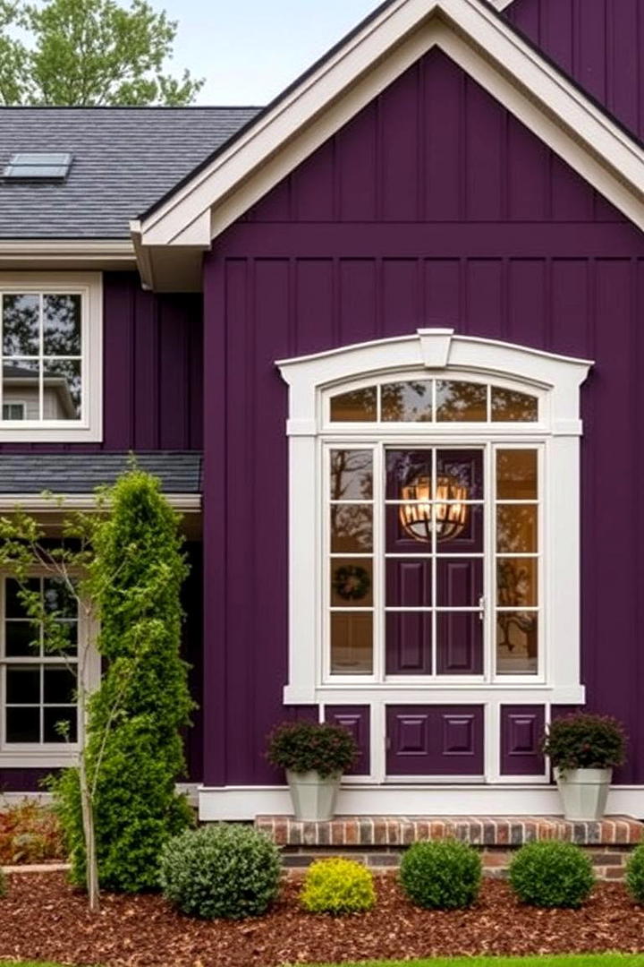 Deep Plum Drama - 21 Exterior House Colors  Inspiration