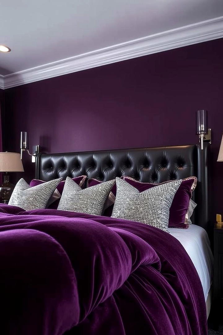 Deep Plum Sanctuary - 30 Purple Bedroom Ideas