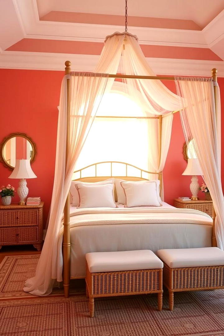 Delicate Coral Bedroom - 30 Pastel Colour Ideas for Your Home