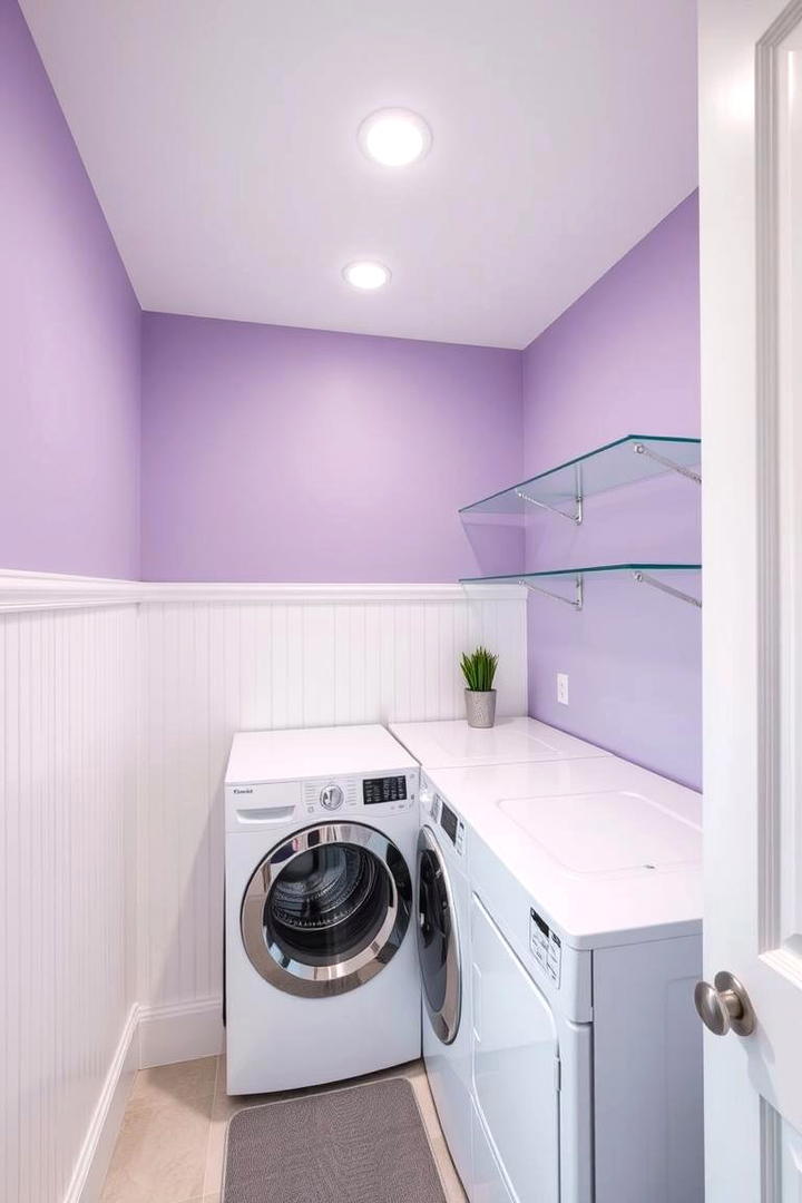 Delicate Lilac Hue - 30 Laundry Room Paint Ideas