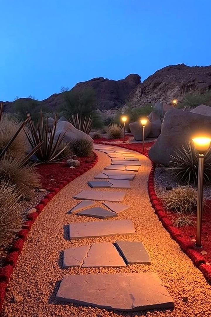 Desert Pathway Design - 30 Desert Landscape Ideas