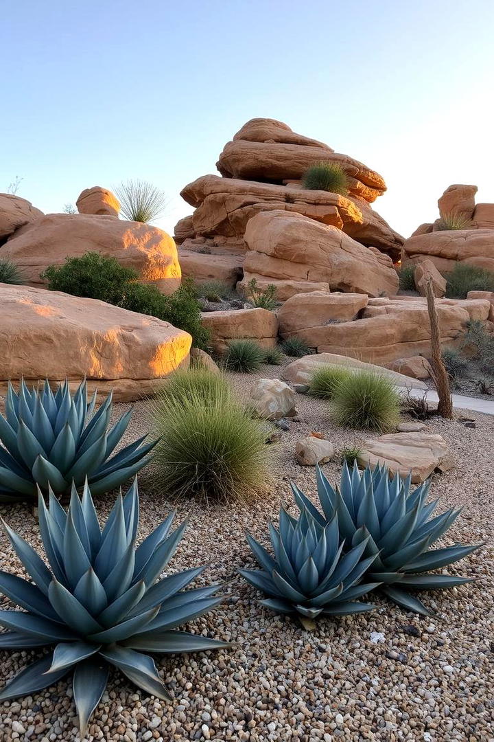 Desert Rock Garden - 30 Desert Landscape Ideas