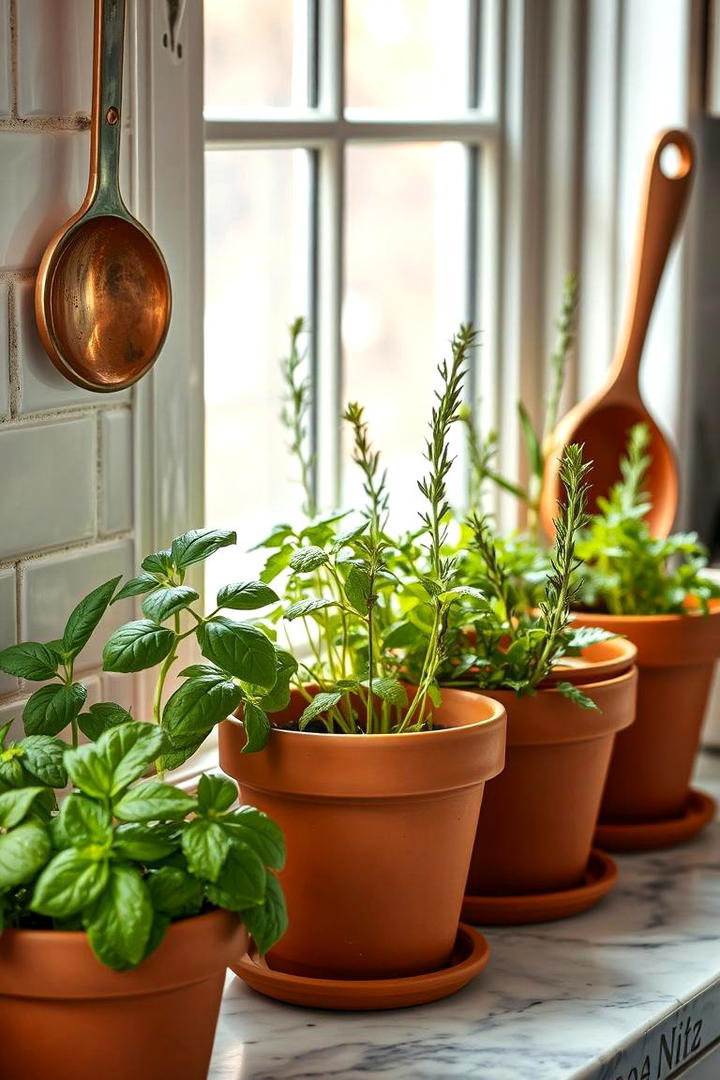 Designing a Herb Garden Window Sill - 21 Kitchen Window Ideas