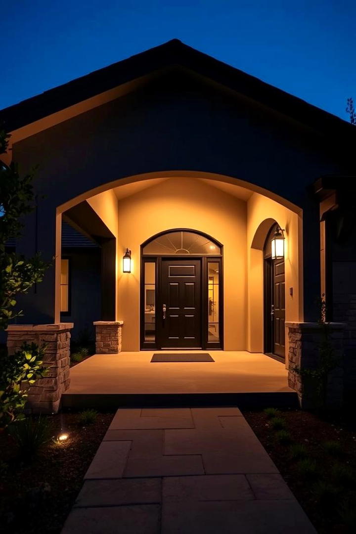 Distinctive Entry Lighting - 21 Curb Appeal Inspiration for Ranch Homes