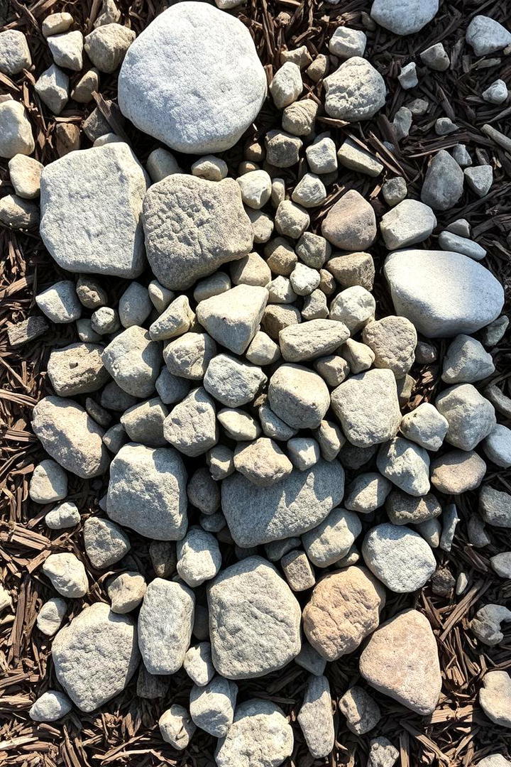 Diverse Rock Clusters - 21 Front Yard Landscaping Ideas With Rocks and Mulch