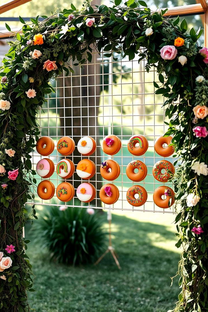 Donut Wall Delight - 21 Wedding Dessert Ideas