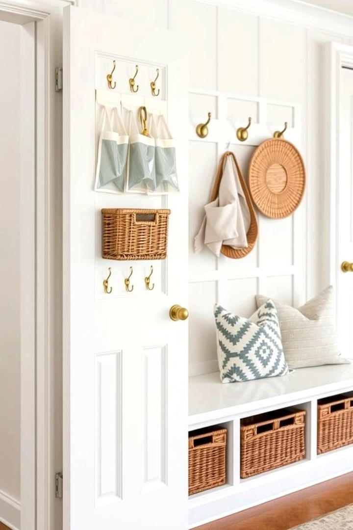 Door Mounted Organizers - 30 Tiny House Storage Ideas