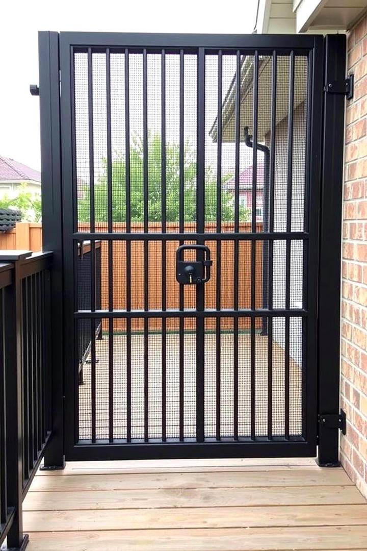 DoubleLayered Security Gate - 30 Deck Gate Ideas