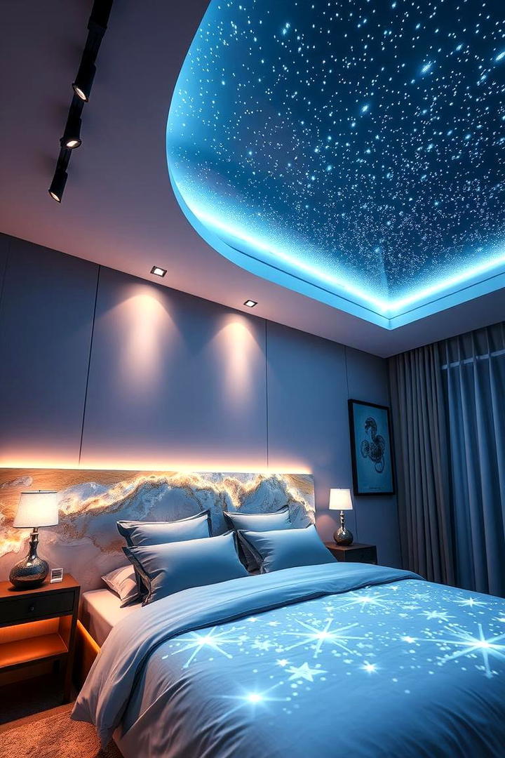 Dramatic Lighting - 30 Dark Bedroom Ideas