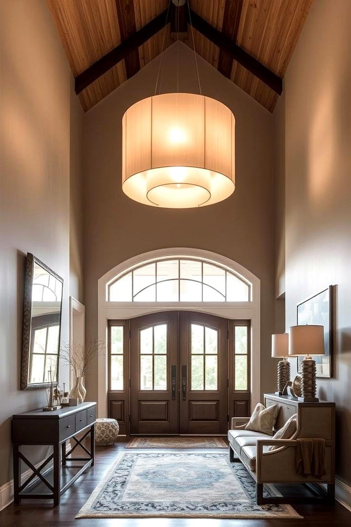 Dramatic Oversized Pendant - 21 Entryway Lighting Ideas