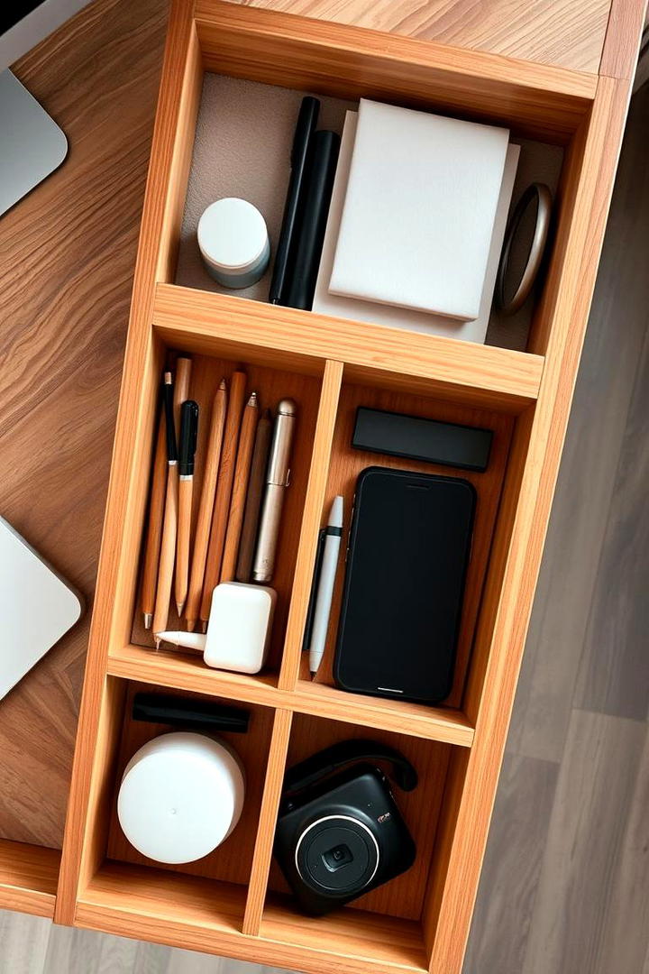 Drawer Dividers for Clutter Free Space - 21 Desk Organization Ideas