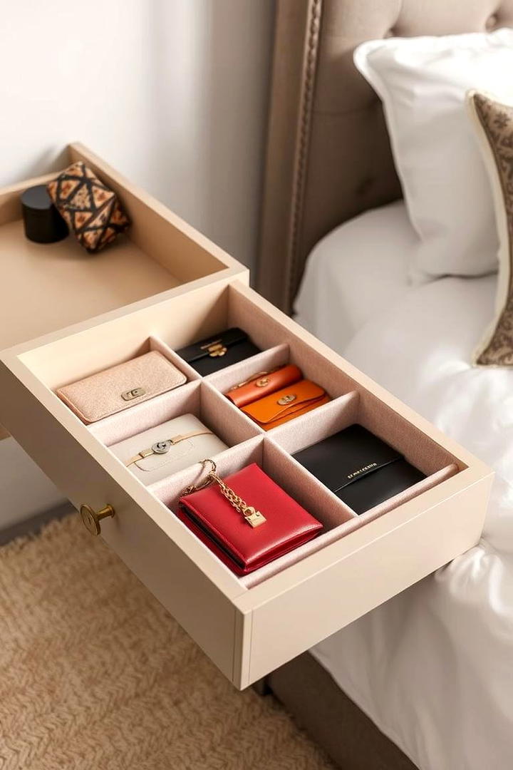 Drawer Organizers - 17 Purse Storage Ideas