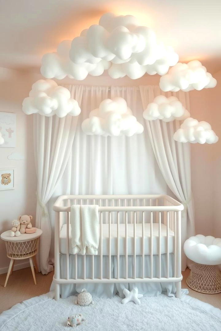 Dreamy Cloud Motif - 21 Baby Room Ideas