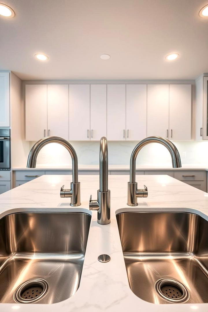 Dual Basins for Versatile Use - 30 Kitchen Sink Ideas