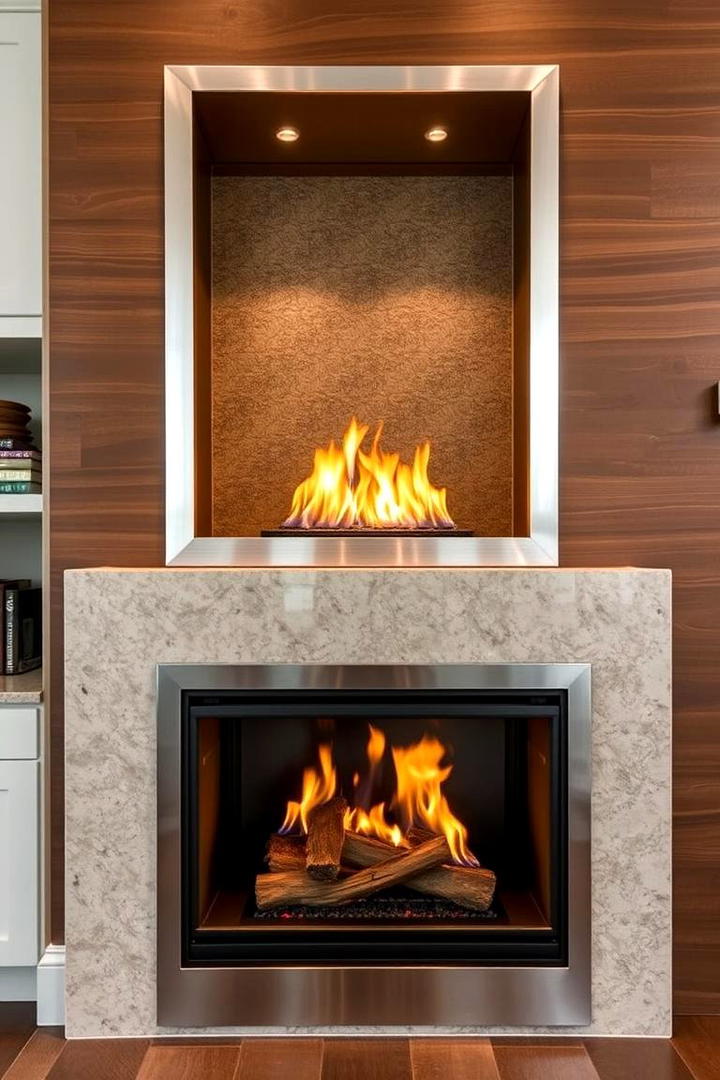 Dual Fuel Fireplace - 21 Modern Fireplace Ideas