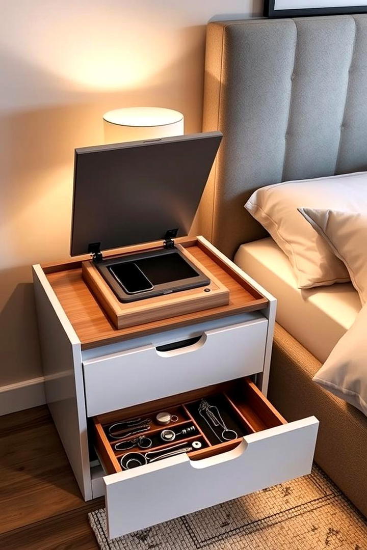 Dual Function Delight - 30 Nightstand Ideas