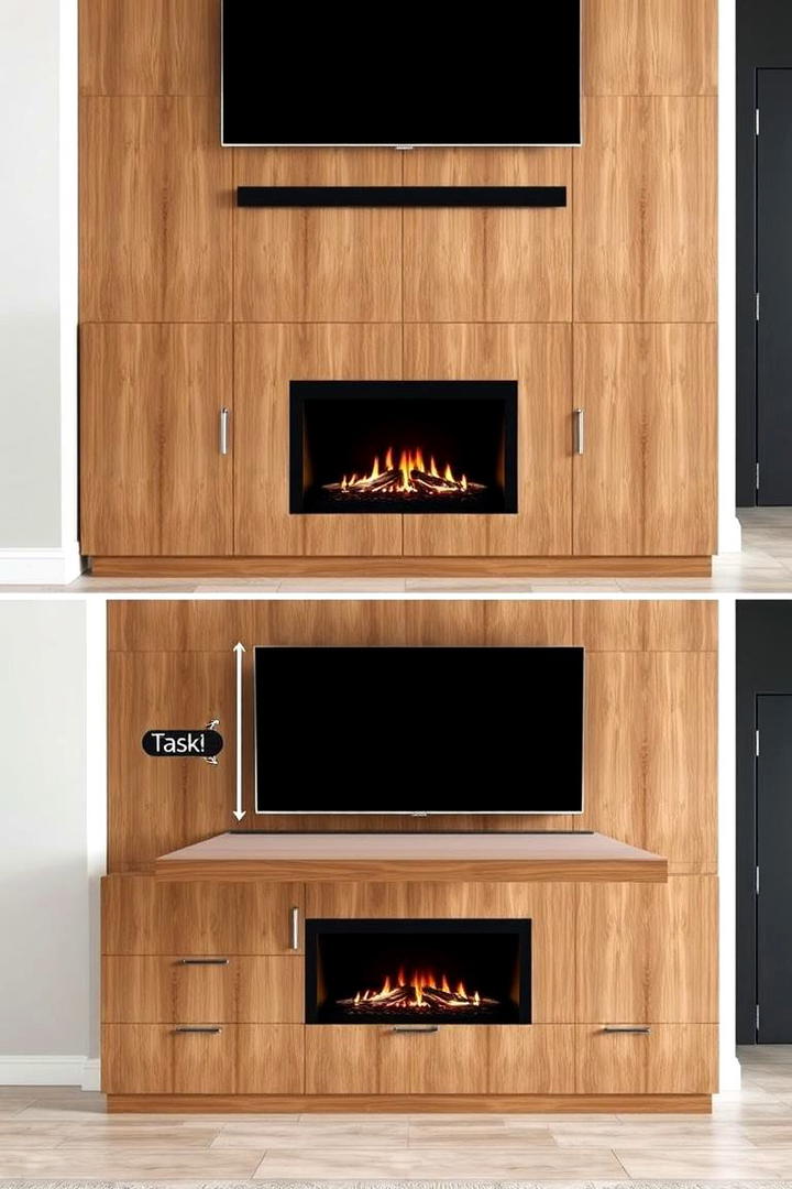 Dual Purpose Design - 21 Tv Over Fireplace Ideas