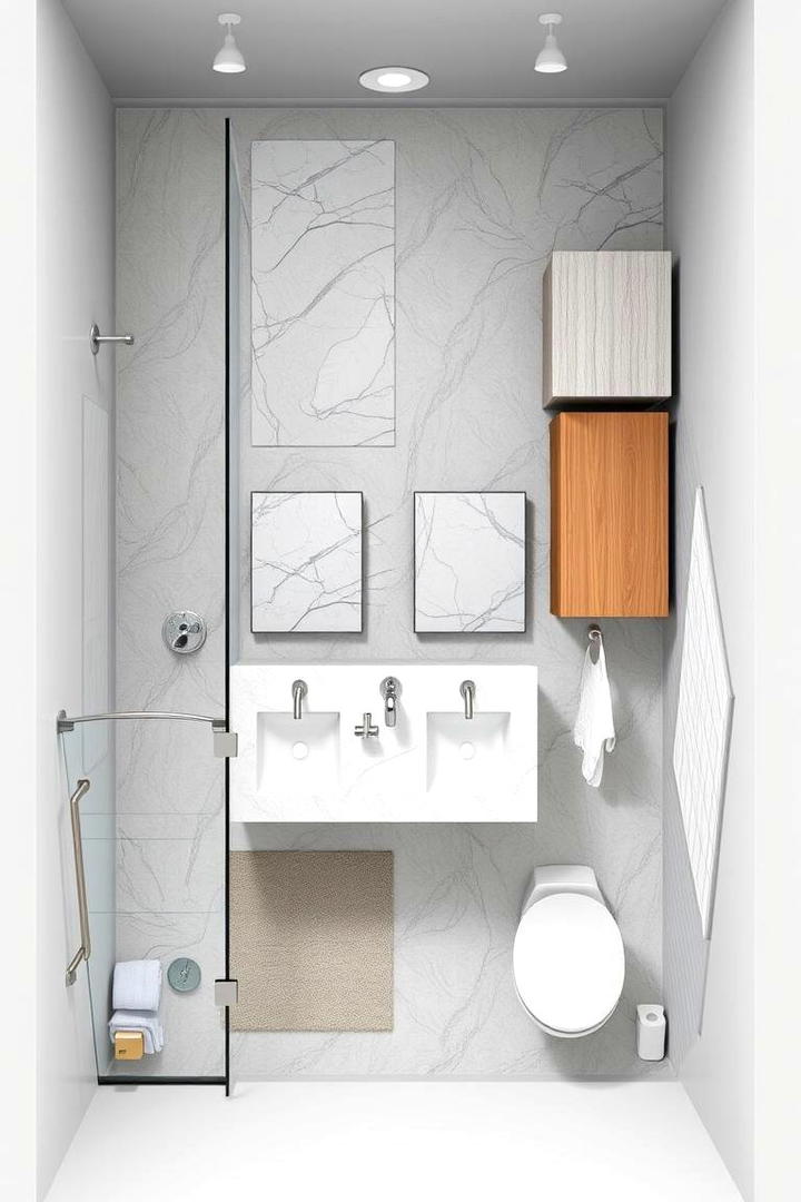 Dual Purpose Functional Zones - 30 Ensuite Bathroom Ideas