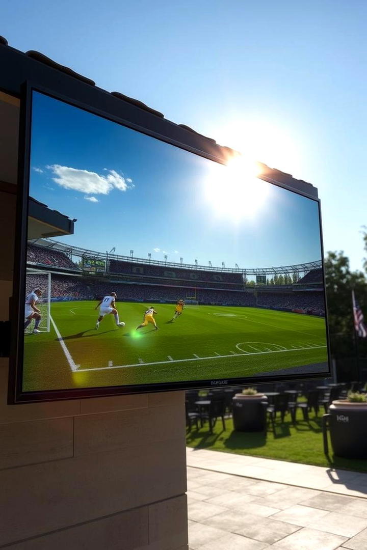 Durable Anti Glare Technology - 30 Outdoor Tv Ideas